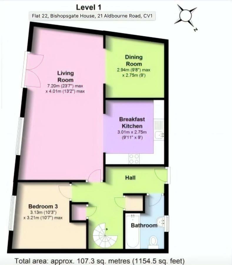 4B Loft Penthouse Industrial Decor With Canal & City Views كوفنتري المظهر الخارجي الصورة